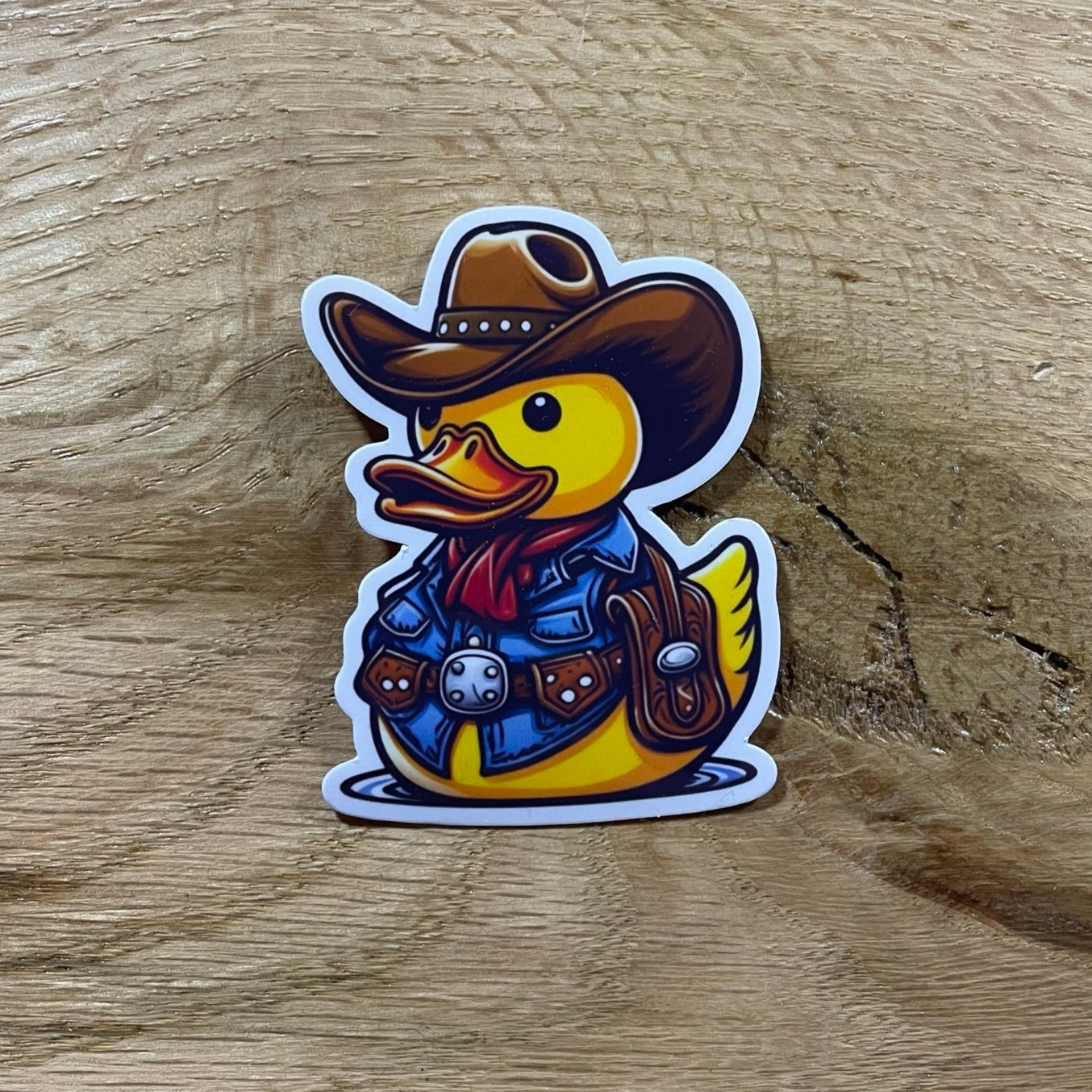 CANARD EN CAOUTCHOUC COWBOY