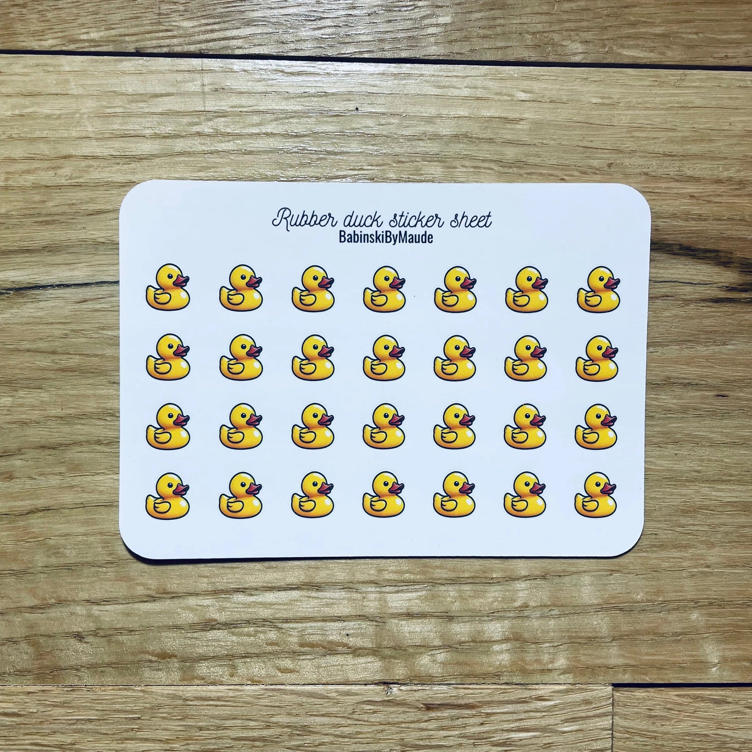 Feuille d'autocollants
